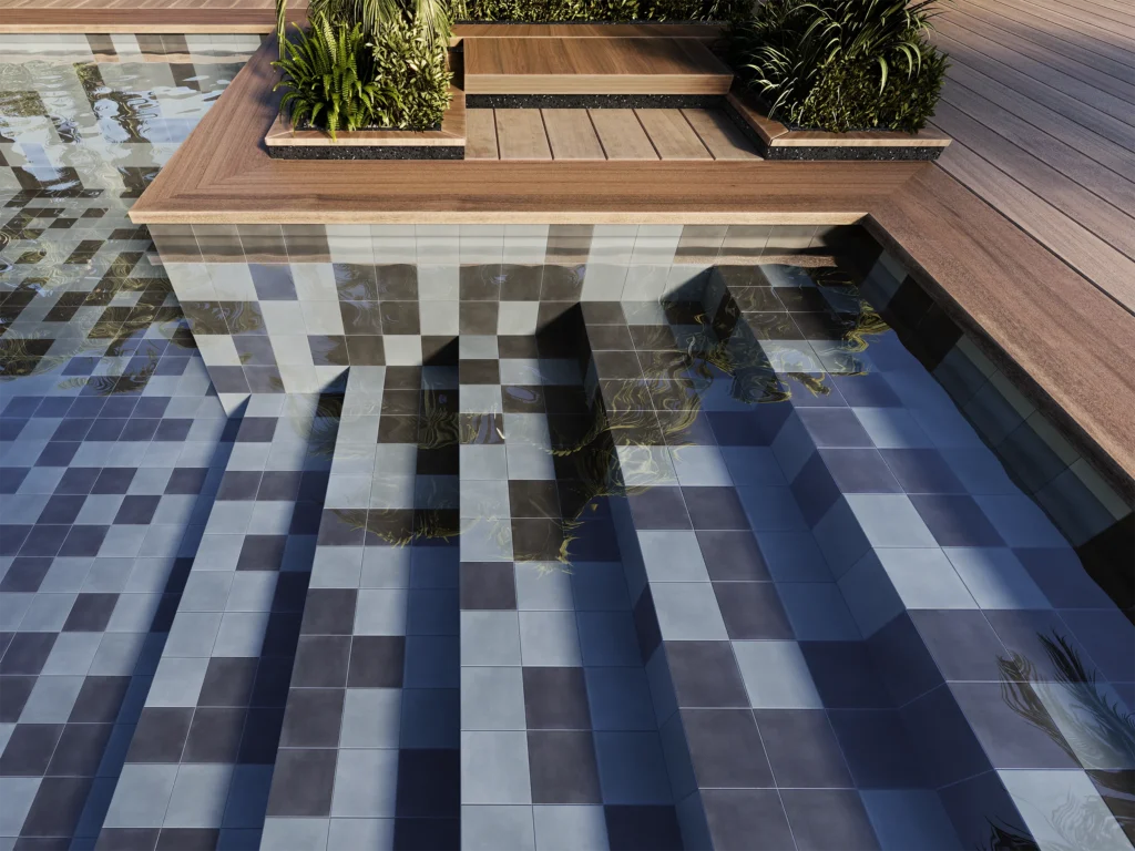 Bel Histoire - Ombre & Grege Pool Tiles