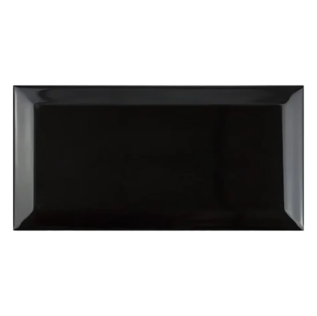 Bevelled - Gloss Black Subway Tile