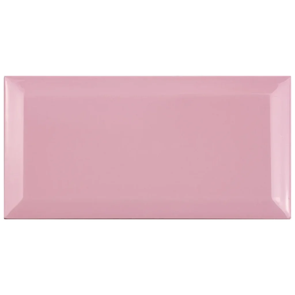 Bevelled - Rosa Pink Subway Tile