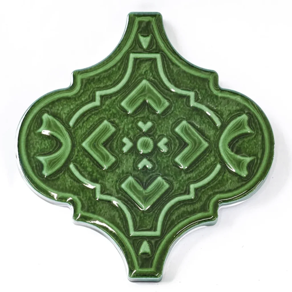 Arabesca - Heritage Green Lantern Tile