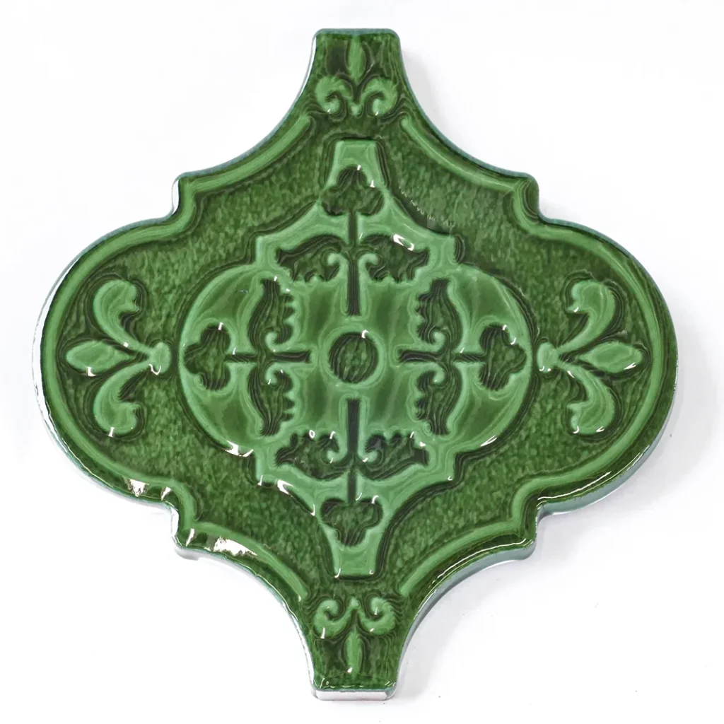 Arabesca - Heritage Green Lantern Tile