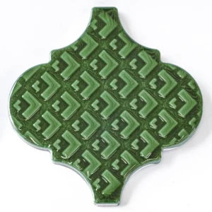 Arabesca - Heritage Green Lantern Tile