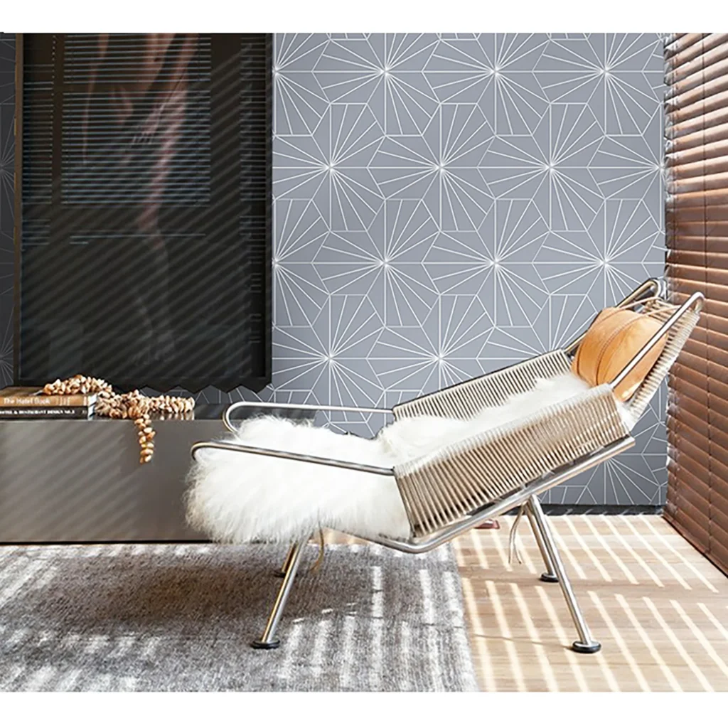 Vivid - Matte Light Grey Hex Tiles