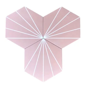 Vivid - Matte Pink Hex Tile