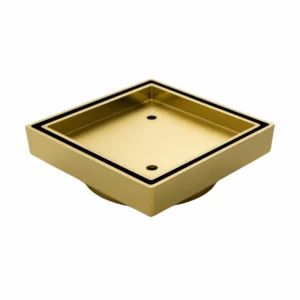 Tile Insert - Square Waste - Brass Gold