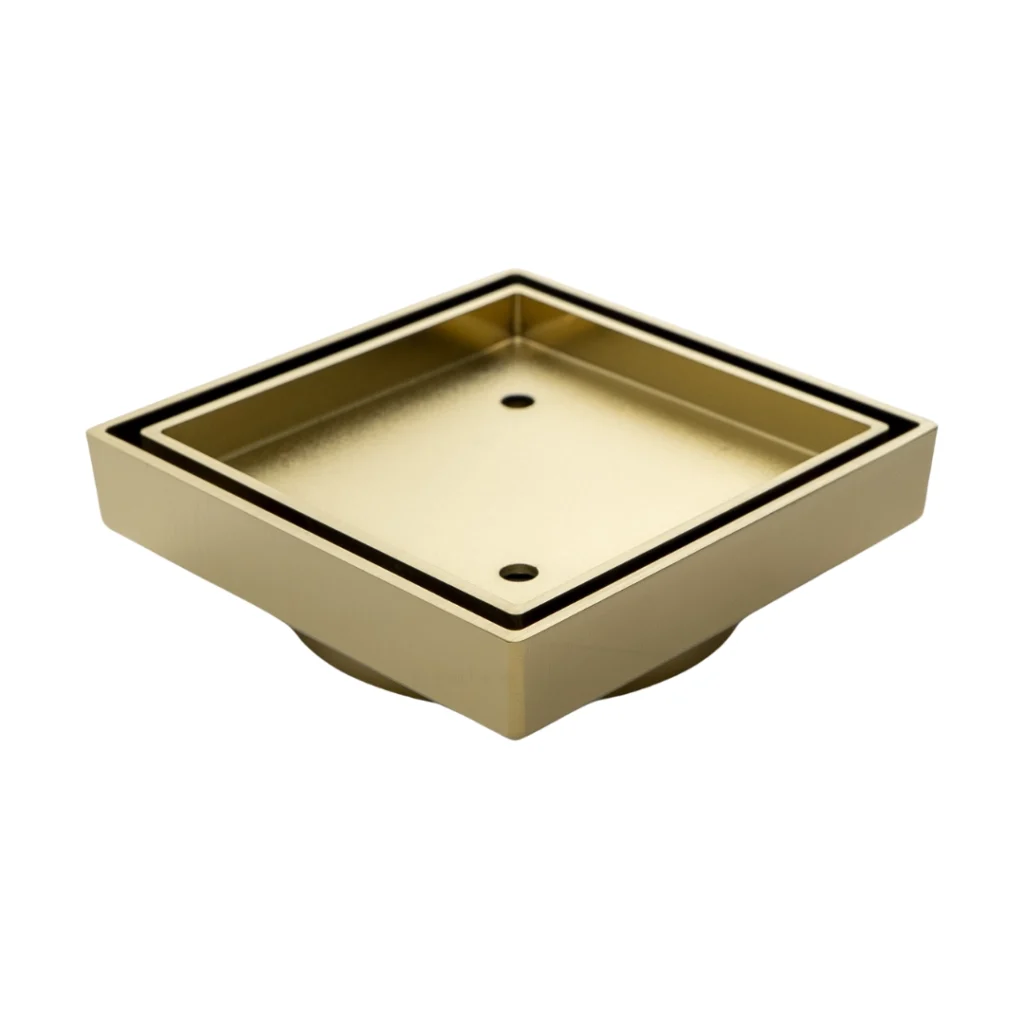 Square Waste - Tile Insert - Brushed Gold