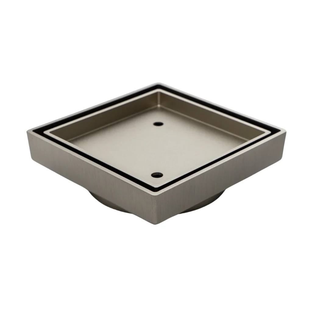 Square Waste - Tile Insert - Satin Nickel