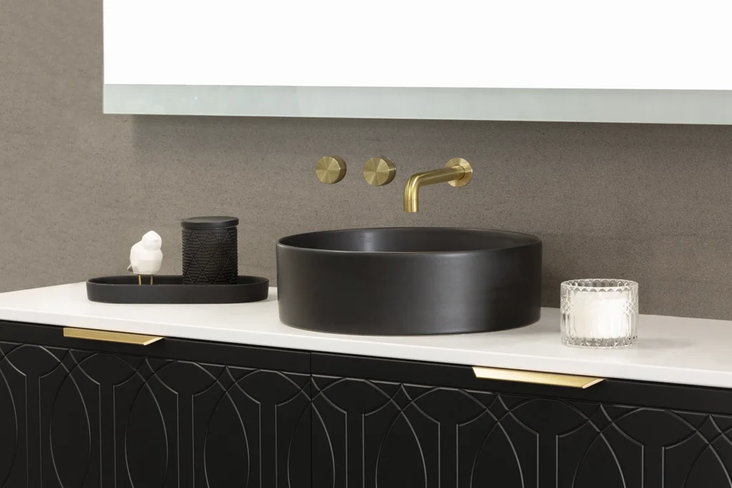 LUSSO - Matte Black Concrete Basin Setting