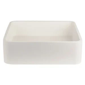 PIAZZA - Matte White Concrete Basin