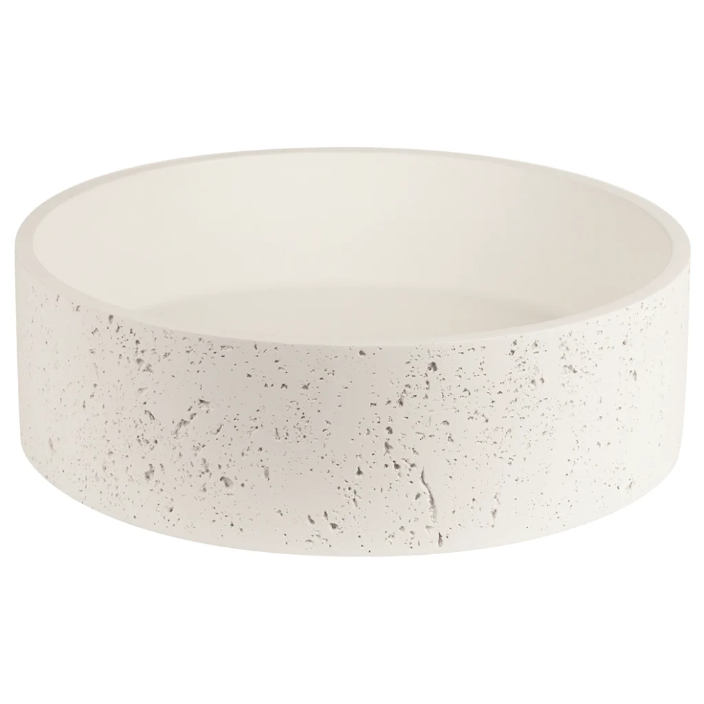 ROCCO - Matte White Concrete Basin