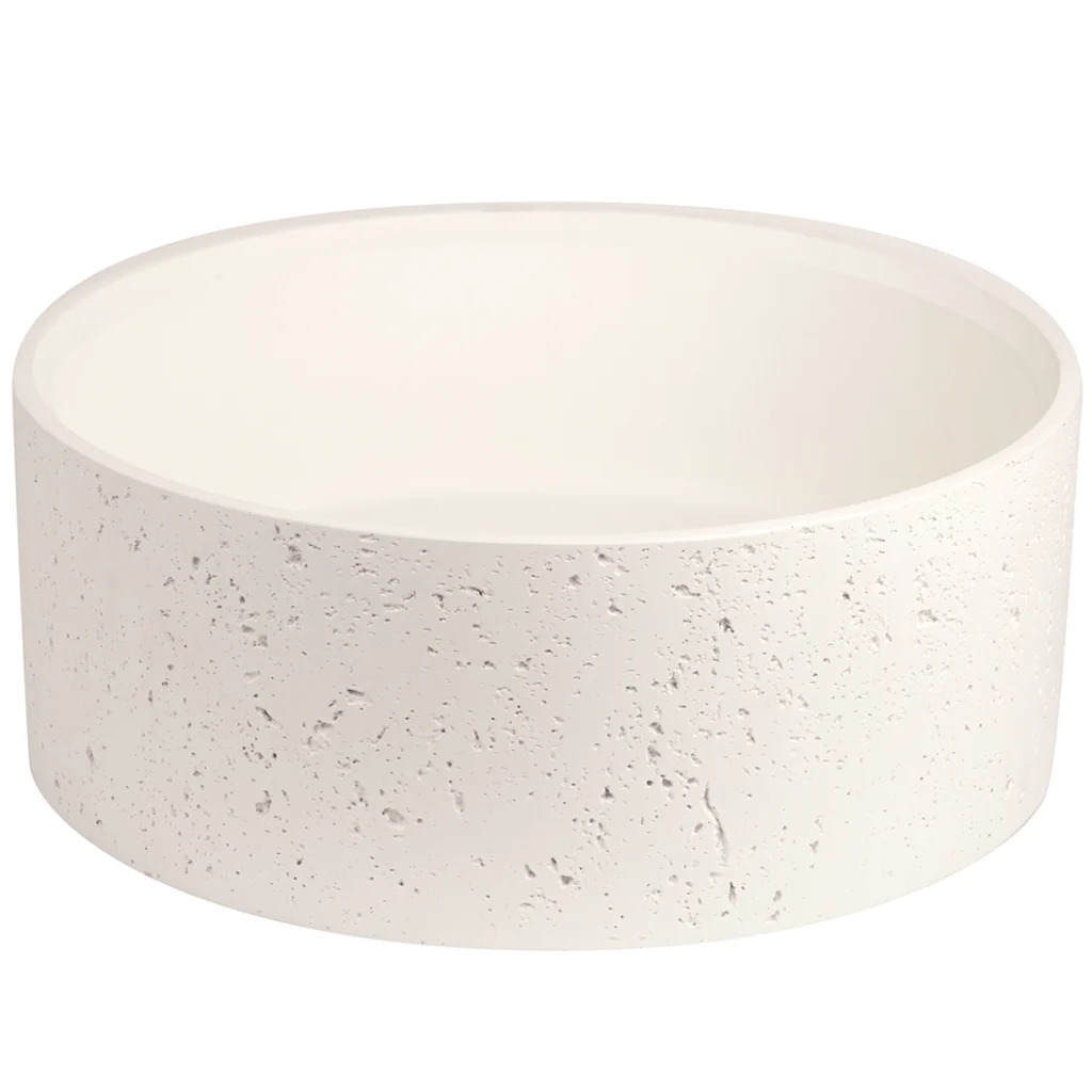 ROCCO 2.0 - Matte White Concrete Basin