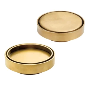 2-in-1 - Round Waste - Brass Gold