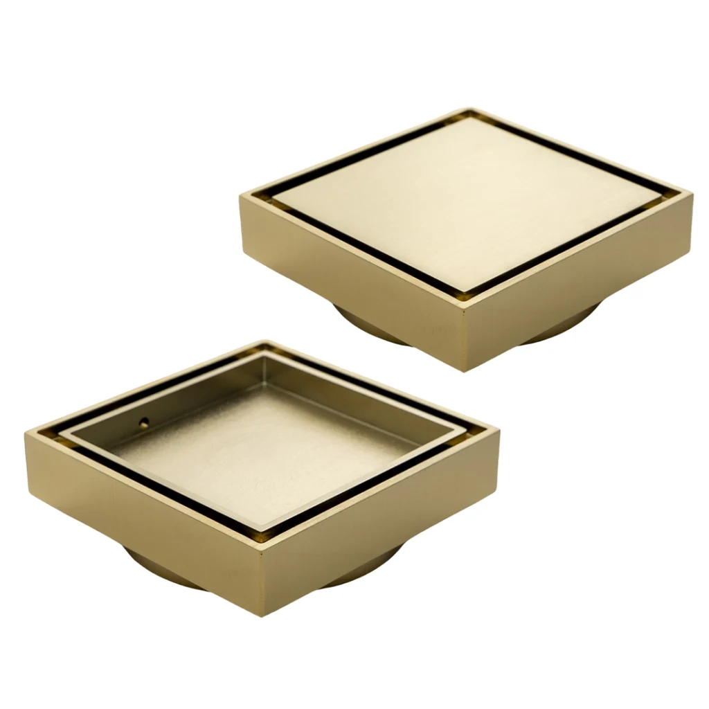 Square Waste - 2-in-1 - Brushed Gold