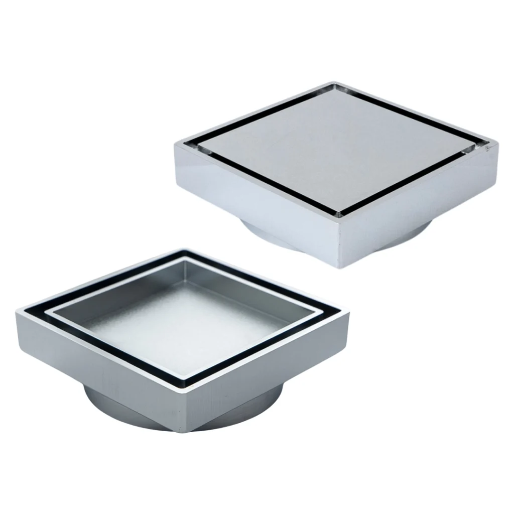 Square Waste - 2-in-1 - Chrome