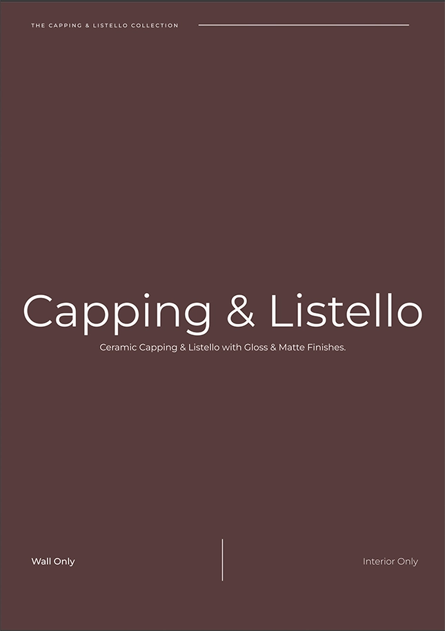 The Latest Edition of CBFD's Capping & Listello Catalogue
