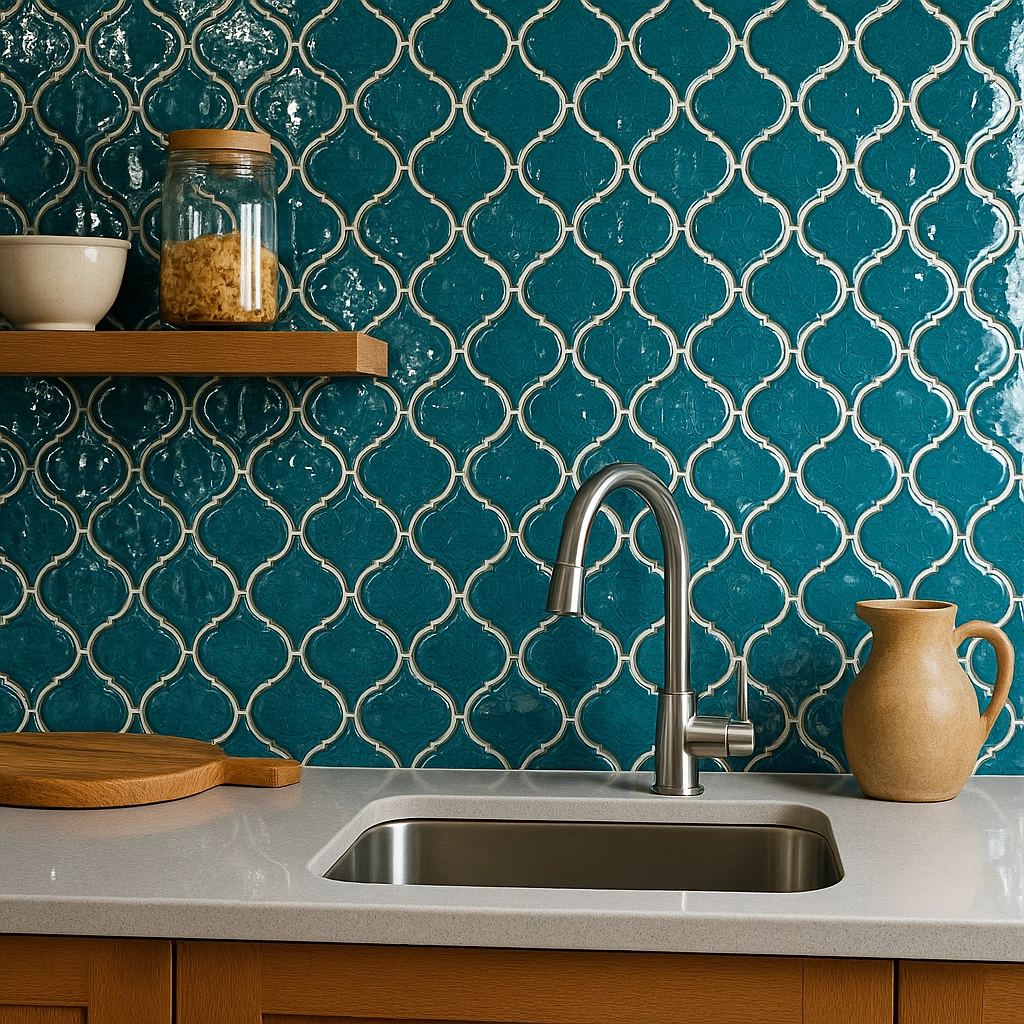 Arabesca - Blue Kitchen Feature